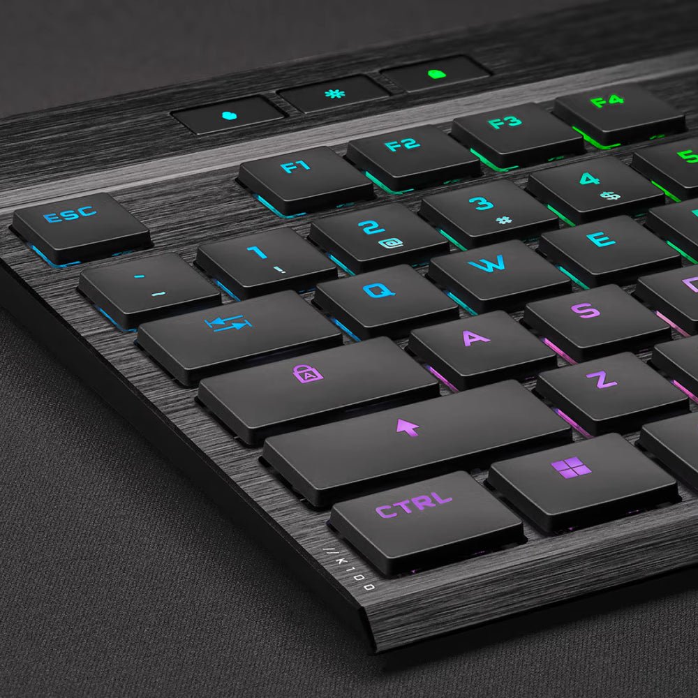 Corsair K100 Air Wireless RGB Ultra-Thin Mechanical Gaming Keyboard - Cherry MX Ultra Low Profile Tactile - لوحة مفاتيح - Store 974 | ستور ٩٧٤