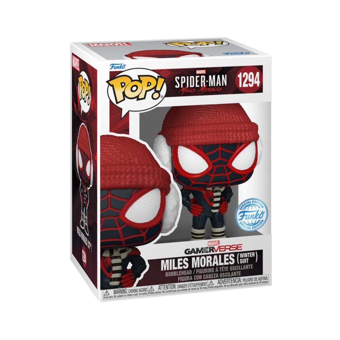 Funko Pop! Marvel: Miles Morales - Winter Miles (Exc) #1294 - دمية - Store 974 | ستور ٩٧٤