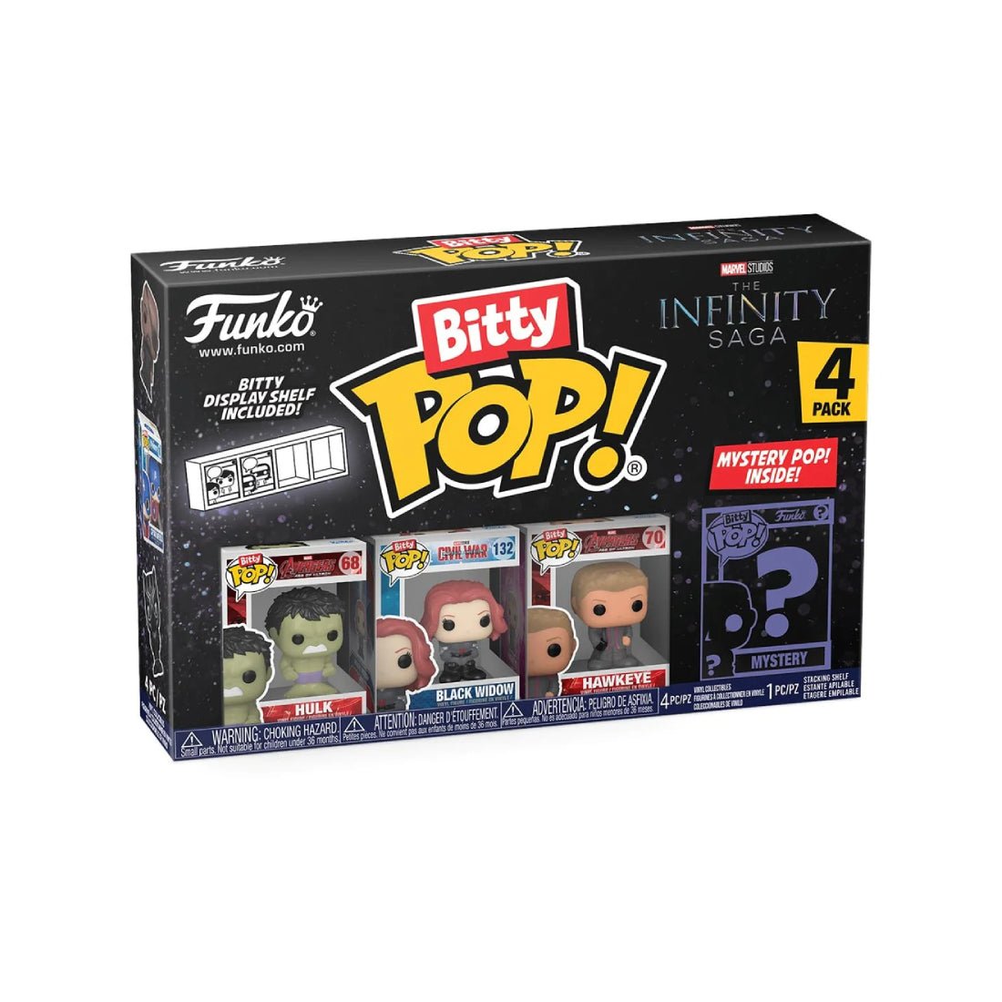 Funko Bitty Pop! Marvel: The Avengers - Hulk 4 Pack - دمية Funko Bitty Pop! Marvel: The Avengers - Hulk 4 Pack - دمية