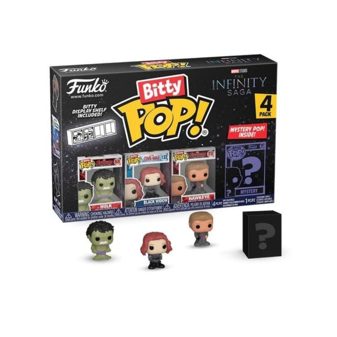 Funko Bitty Pop! Marvel: The Avengers - Hulk 4 Pack - دمية Funko Bitty Pop! Marvel: The Avengers - Hulk 4 Pack - دمية