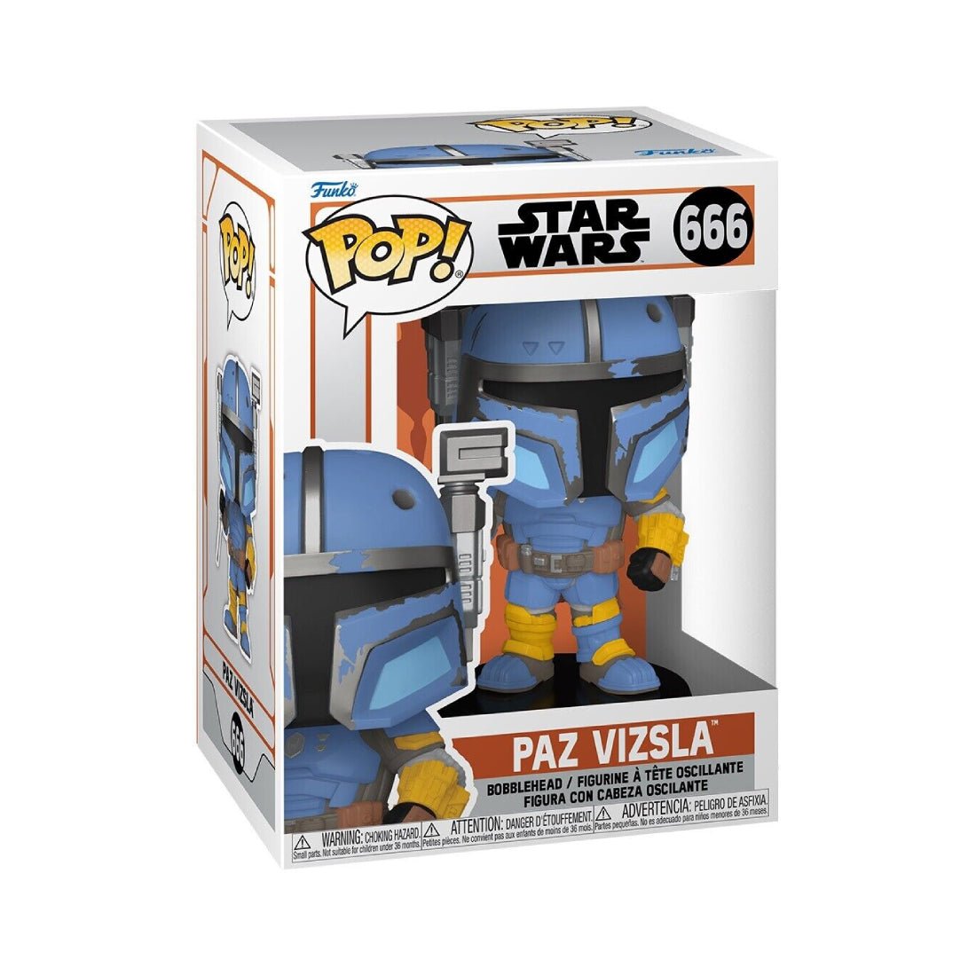 Funko Pop! Star Wars: Mandalorian S9 - Paz Vizsla #666 - دمية Funko Pop! Star Wars: Mandalorian S9 - Paz Vizsla #666 - دمية