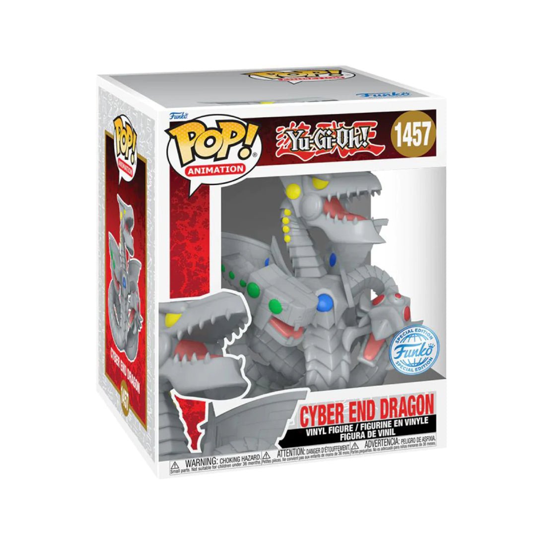 Funko Pop Super! Animation: Yu-Gi-Oh - Cyber End Dragon (Exc) #1457 - دمية Funko Pop Super! Animation: Yu-Gi-Oh - Cyber End Dragon (Exc) #1457 - دمية