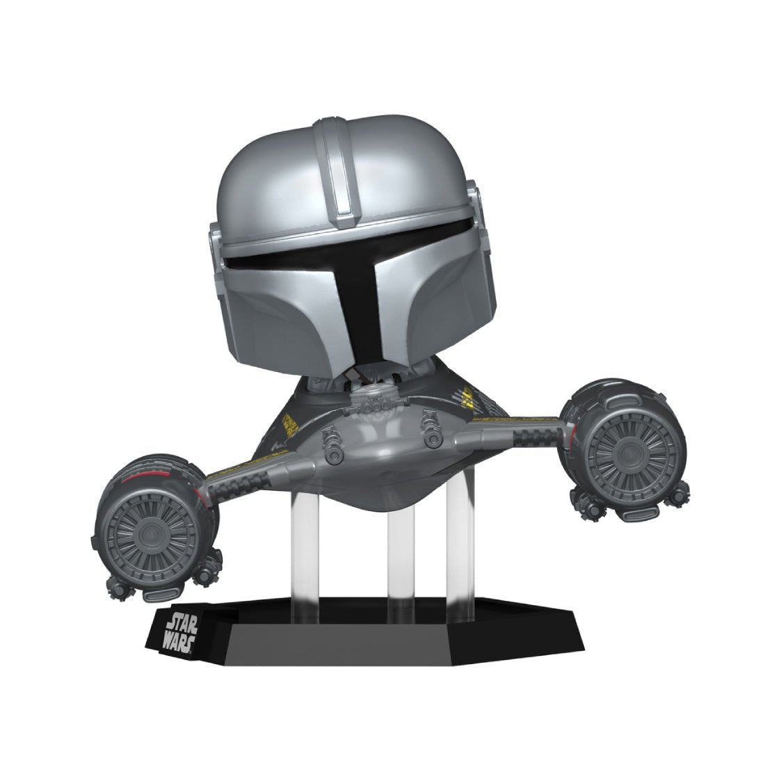 Funko Pop Ride SUPDLX! Star Wars: Mandalorian S9 - The Mandalorian & N-1 Starfighter #670 - دمية Funko Pop Ride SUPDLX! Star Wars: Mandalorian S9 - The Mandalorian & N-1 Starfighter #670 - دمية