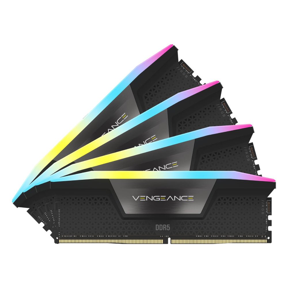 Corsair Vengeance RGB 128GB (4x32GB) CL40 5600MHz DDR5 Memory Kit - Black - الذاكرة العشوائية - Store 974 | ستور ٩٧٤