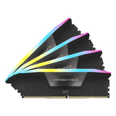 Corsair Vengeance RGB 128GB (4x32GB) CL40 5600MHz DDR5 Memory Kit - Black - الذاكرة العشوائية