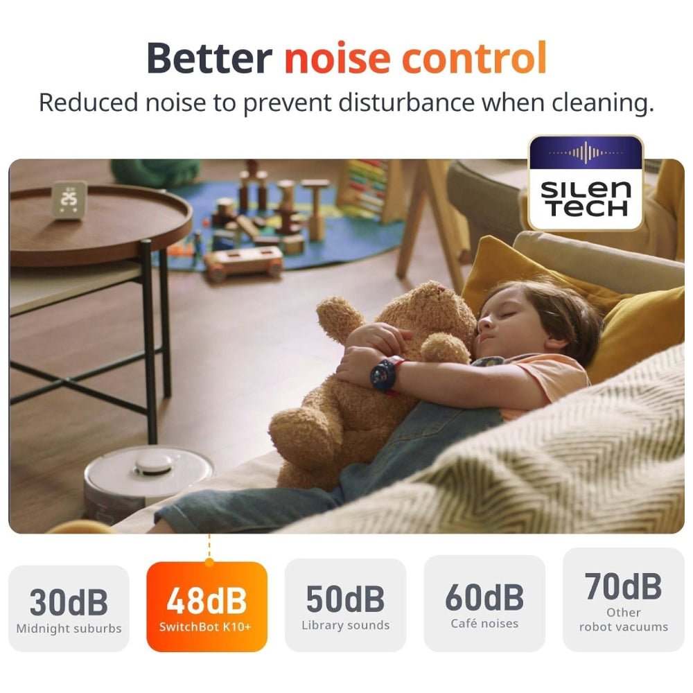 SwitchBot K10+ Mini Robot Vacuum - مكنسة كهربائية SwitchBot K10+ Mini Robot Vacuum - مكنسة كهربائية