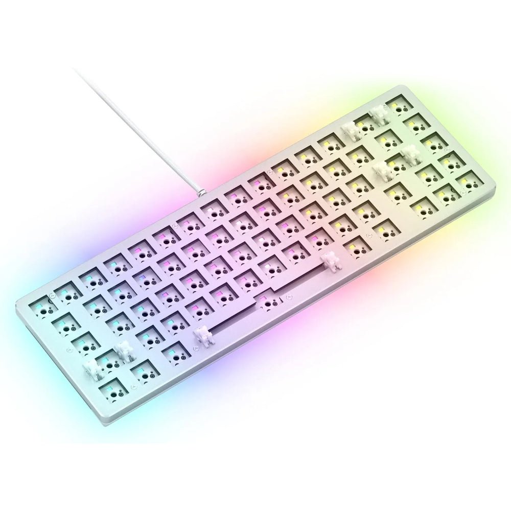 Glorious GMMK 2 65% Barebones ANSI (USA) - White - لوحة مفاتبح Glorious GMMK 2 65% Barebones ANSI (USA) - White - لوحة مفاتبح