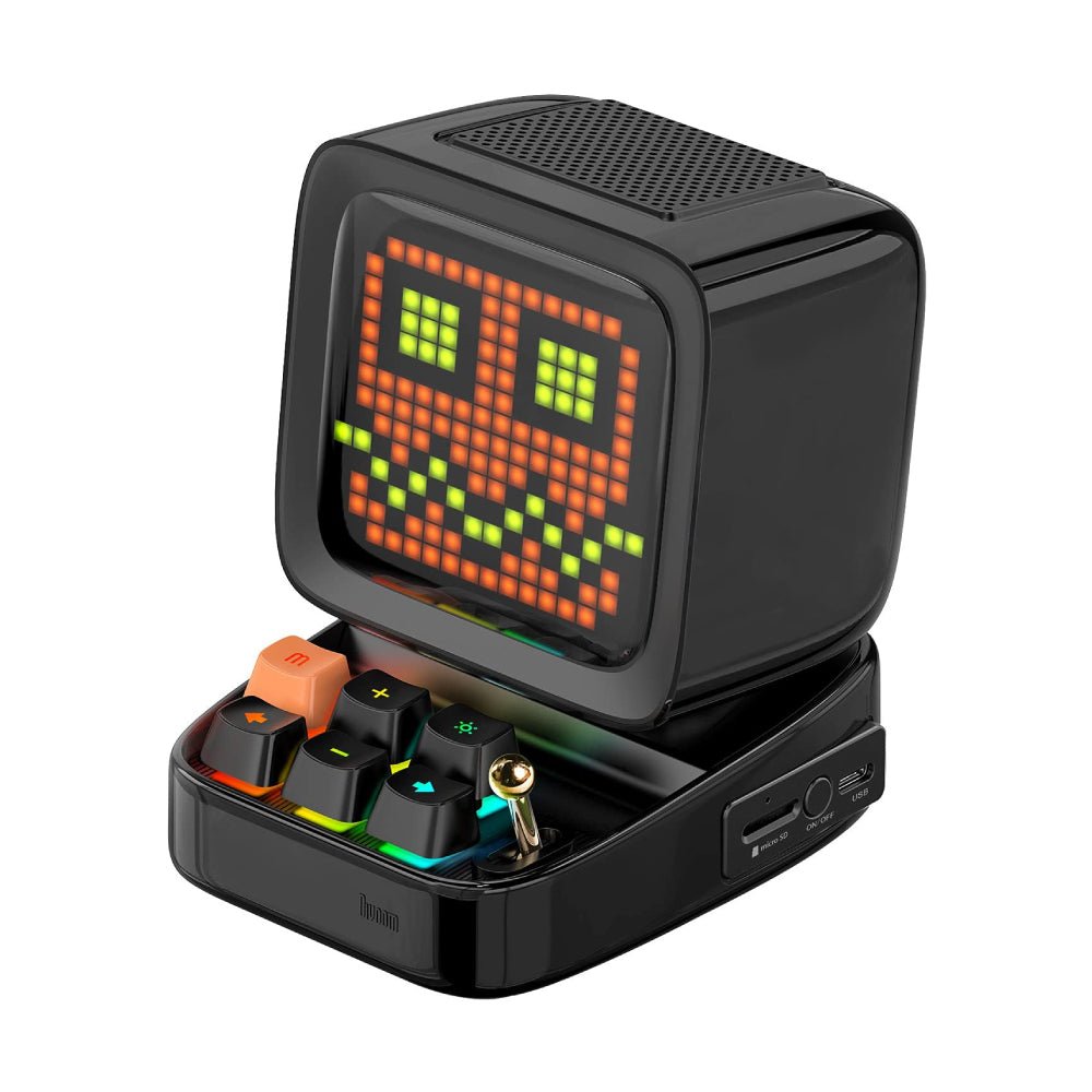 Divoom Ditoo-Mic Retro Pixel Art Mini Bluetooth Speaker - Black - مكبر صوت - Store 974 | ستور ٩٧٤