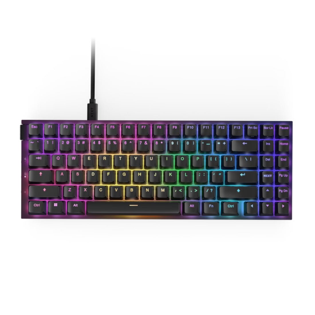 NZXT Function 2 MiniTKL RGB Wired Mechanical Gaming Keyboard - Matte Black - لوحة مفاتيح - Store 974 | ستور ٩٧٤