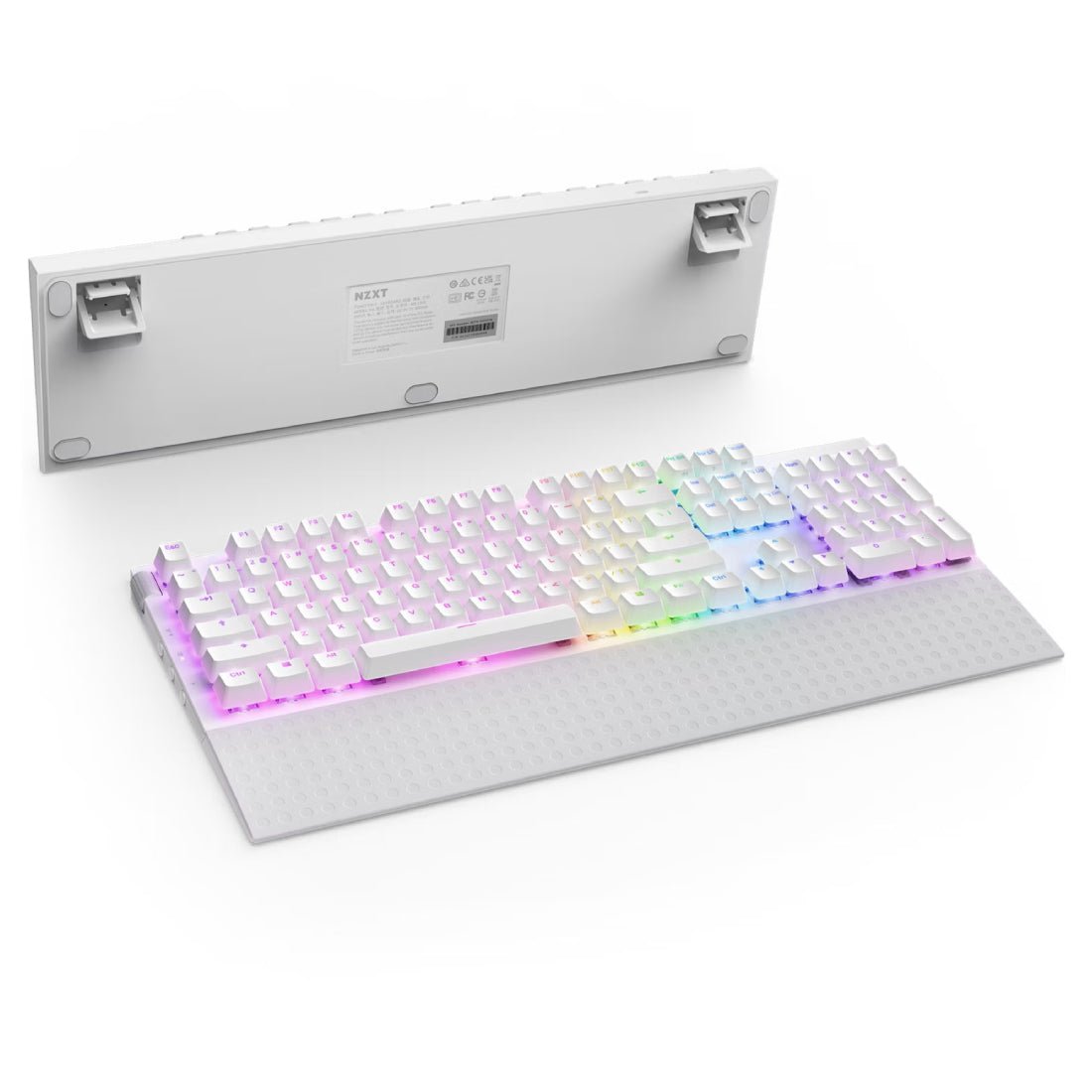 NZXT Function 2 Full Size RGB Wired Mechanical Gaming Keyboard - Matte White - لوحة مفاتيح NZXT Function 2 Full Size RGB Wired Mechanical Gaming Keyboard - Matte White - لوحة مفاتيح