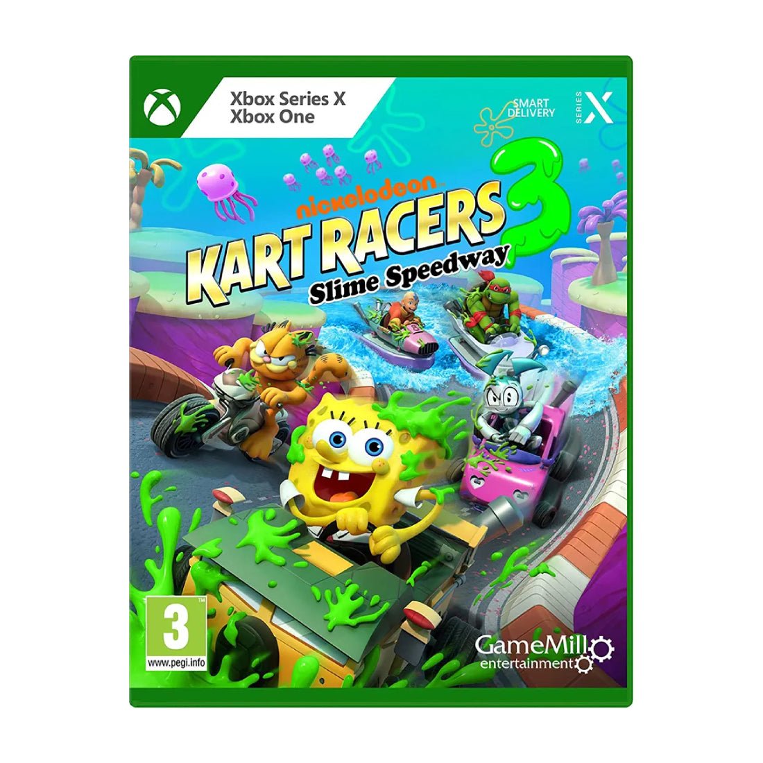 المتسابقين Nickelodeon Kart 3: Slime Speedway - Xbox - Lubة المتسابقين Nickelodeon Kart 3: Slime Speedway - Xbox - Lubة
