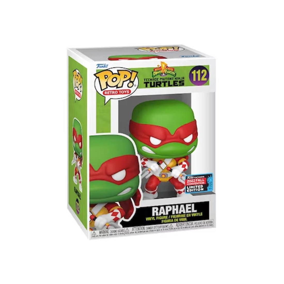 Funko Pop! Movies - Teenage Mutant Ninja Turtles X Power Rangers - Raphael (NYCC22) #112 - دمية - Store 974 | ستور ٩٧٤