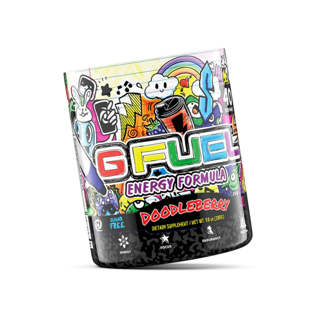 GFuel Energy Formula - Doodleberry 280g - مسحوق طاقة - Store 974 | ستور ٩٧٤