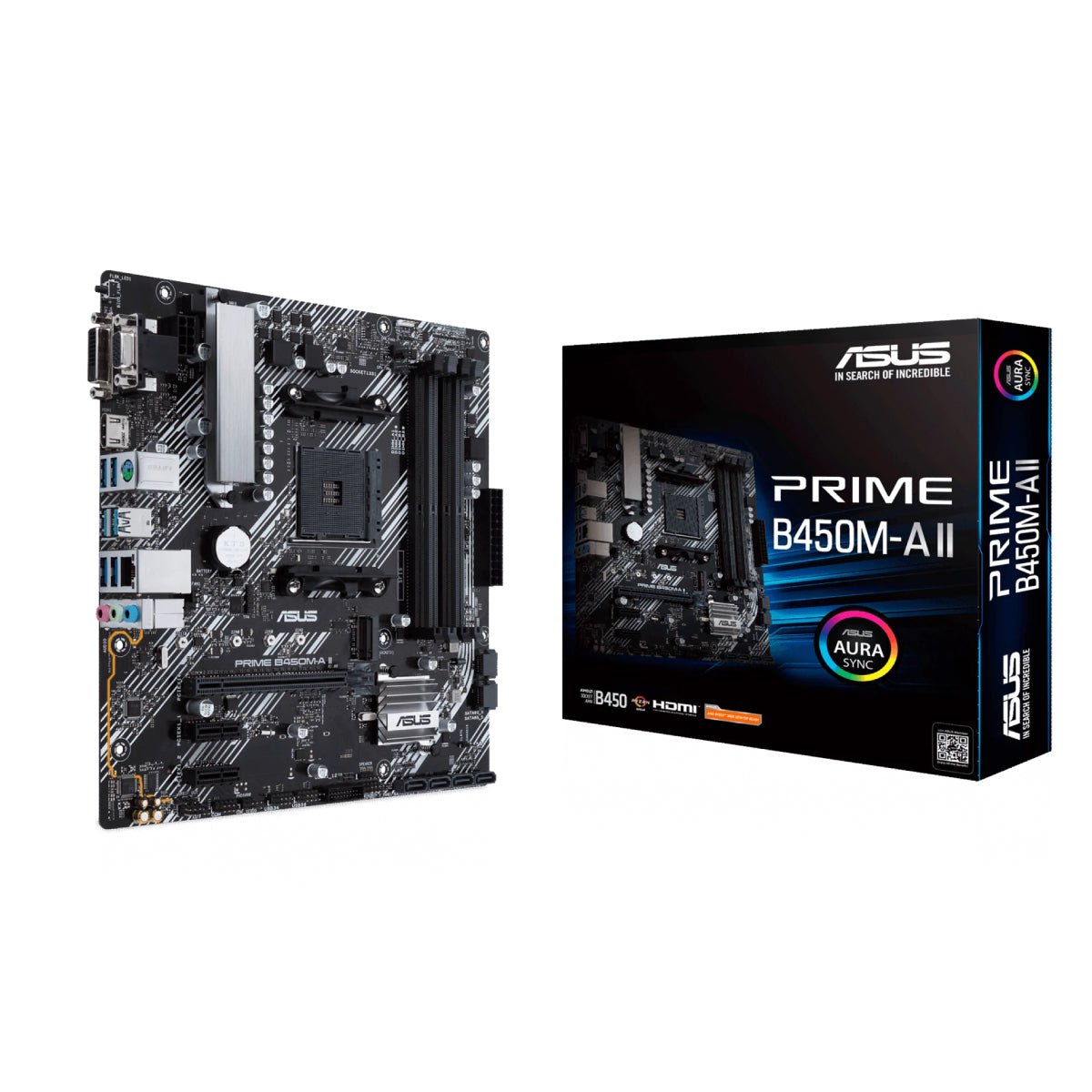 Asus Prime B450M-A II - DDR4 AM4 Micro-ATX AMD Motherboard - Store 974 | ستور ٩٧٤