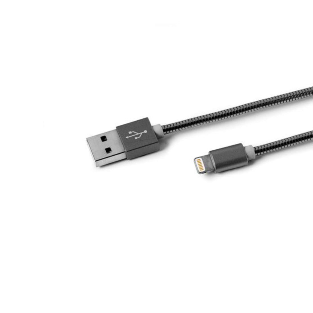 Celly LightSnake Mfi USB-A 2.4 to Lightning 1m Cable 12W - Silver - كابل - Store 974 | ستور ٩٧٤