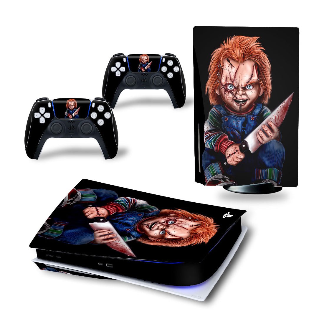 Skull Crusher PlayStation 5 Skin Stickers - Chucky - ملصق - Store 974 | ستور ٩٧٤