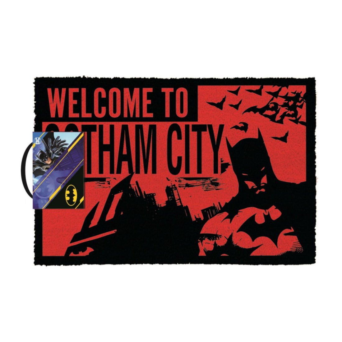 The Batman Red Welcome To Gotham Doormat - حصيرة - Store 974 | ستور ٩٧٤