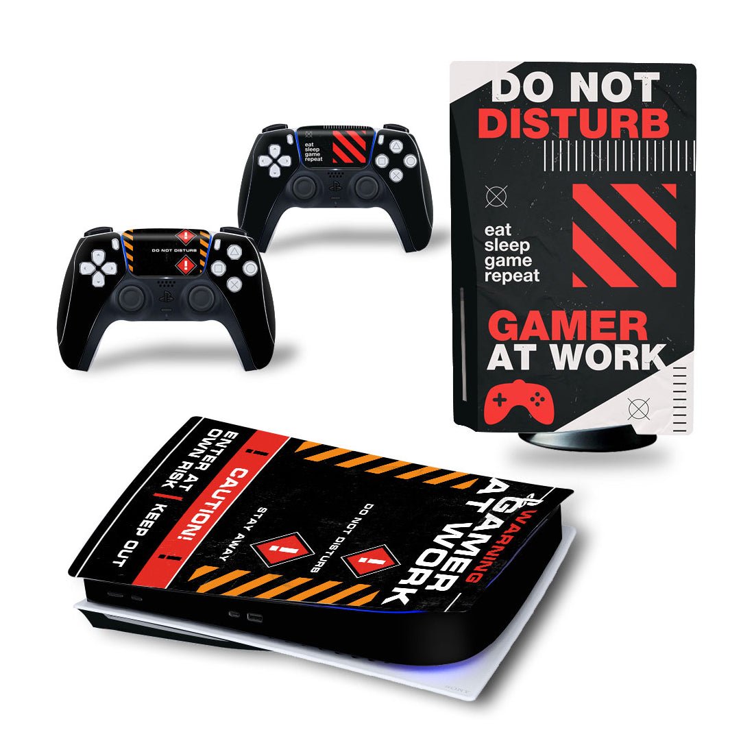 ملصقات الجلد Crusher PlayStation 5 - Gamer في العمل - ملض