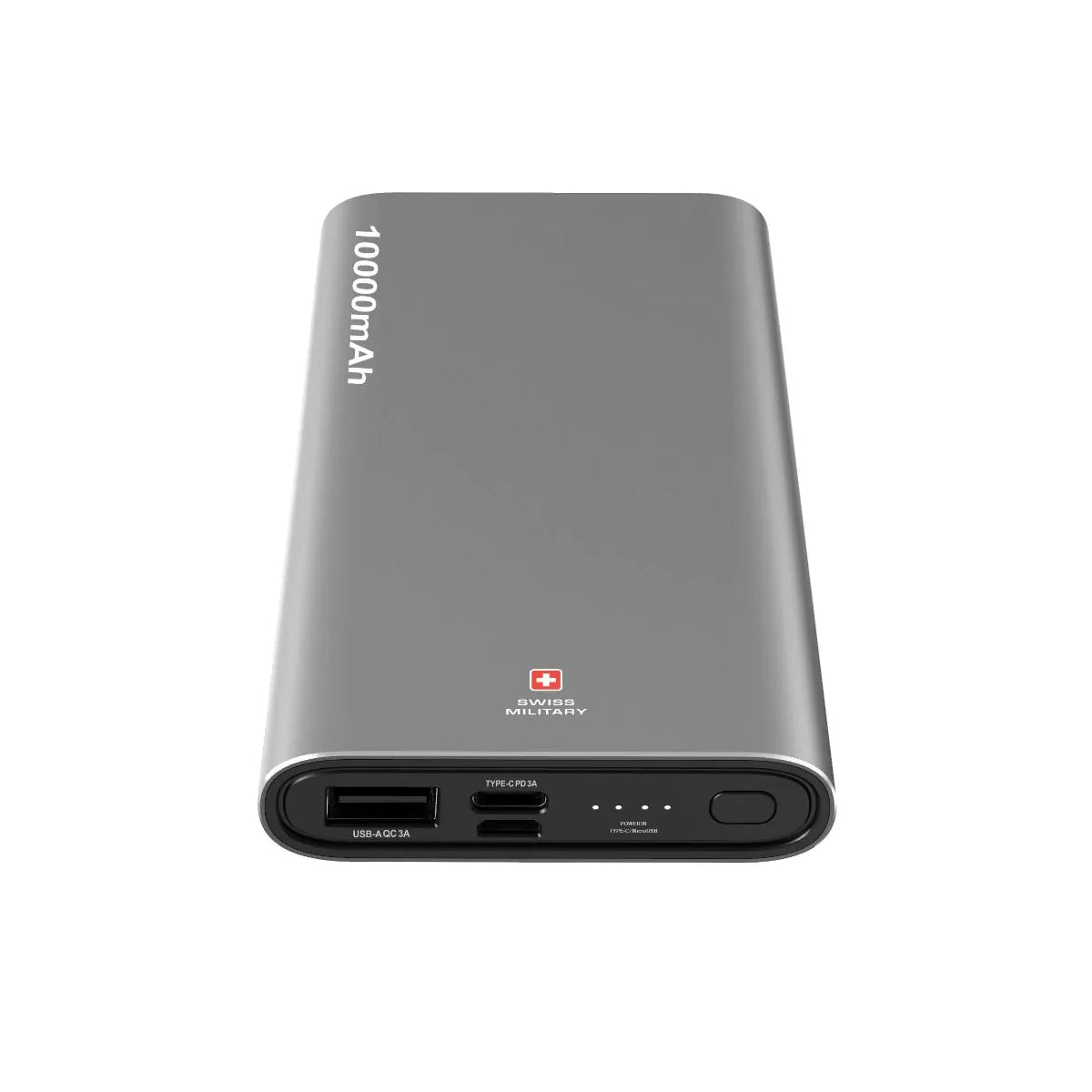 حزمة الطاقة العسكرية السويسرية PD 10000MAH - Silver - mزod طaقة حزمة الطاقة العسكرية السويسرية PD 10000MAH - Silver - mزod طaقة