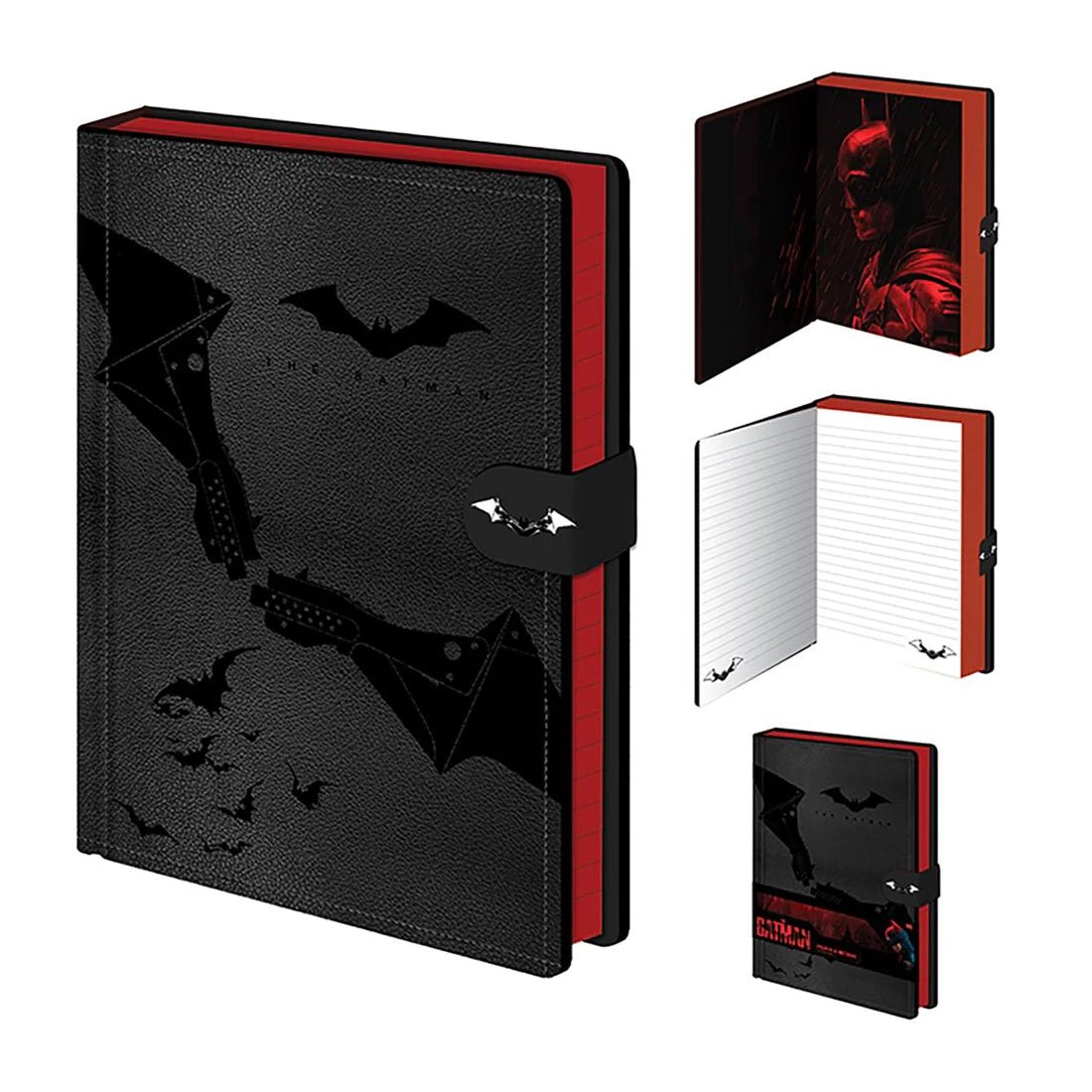 Batman Red Premium A5 Leather Notebook - دفتر - Store 974 | ستور ٩٧٤