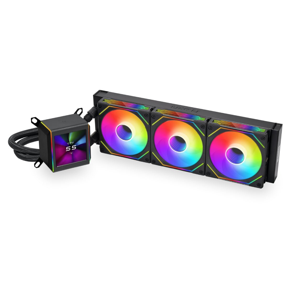 Lian Li GALAHAD II LCD 360 SL-INF ARGB AIO Liquid CPU Cooler - Black - مبرد Lian Li GALAHAD II LCD 360 SL-INF ARGB AIO Liquid CPU Cooler - Black - مبرد