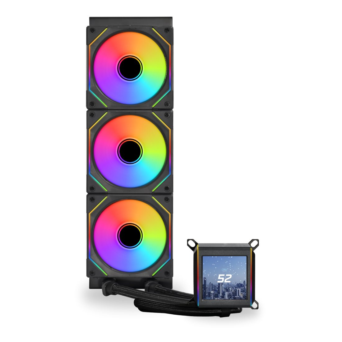 Lian Li GALAHAD II LCD 360 SL-INF ARGB AIO Liquid CPU Cooler - Black - مبرد Lian Li GALAHAD II LCD 360 SL-INF ARGB AIO Liquid CPU Cooler - Black - مبرد