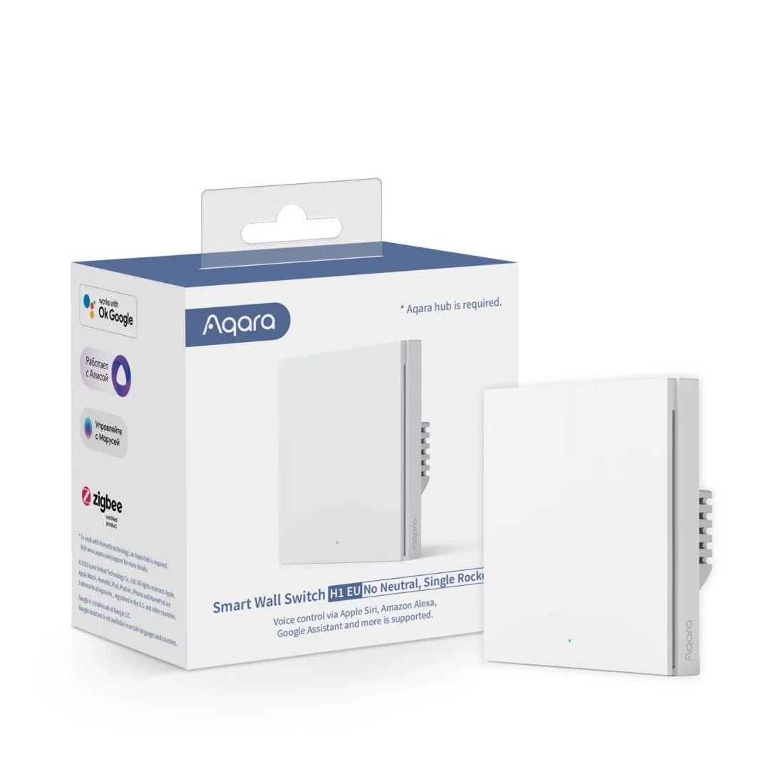 Aqara Wall Single Switch H1 - أكسسوار ذكي Aqara Wall Single Switch H1 - أكسسوار ذكي
