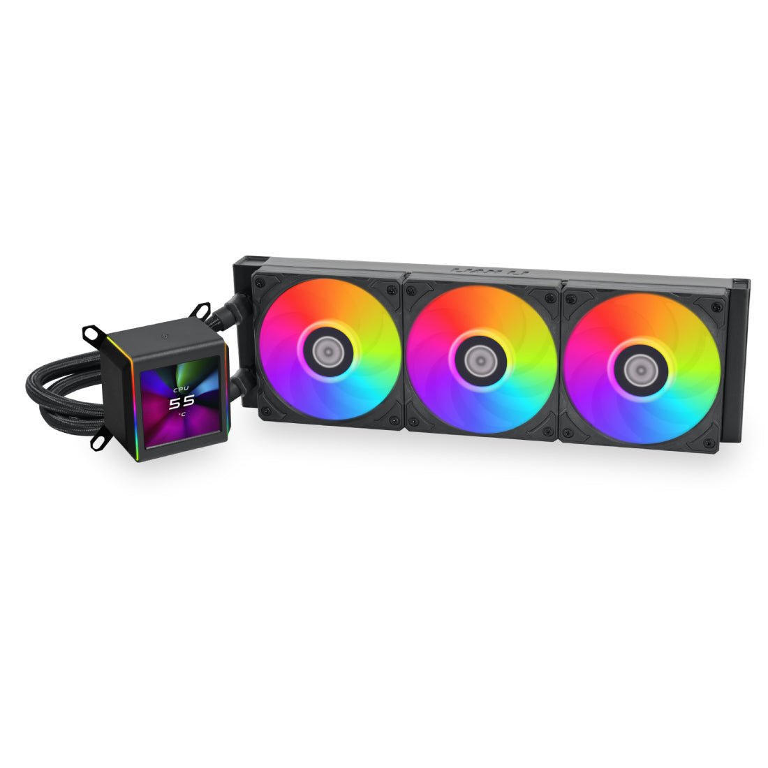 Lian Li GALAHAD II LCD 360 ARGB AIO Liquid CPU Cooler - Black - مبرد Lian Li GALAHAD II LCD 360 ARGB AIO Liquid CPU Cooler - Black - مبرد