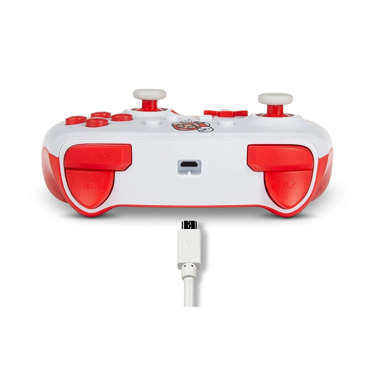 PowerA NSW Enhanced Wired Controller - Mario Red/White - وحدة تحكم لاسلكية - Store 974 | ستور ٩٧٤