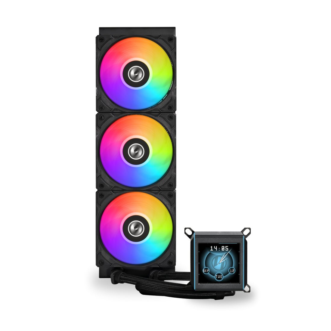 Lian Li GALAHAD II LCD 360 ARGB AIO Liquid CPU Cooler - Black - مبرد Lian Li GALAHAD II LCD 360 ARGB AIO Liquid CPU Cooler - Black - مبرد