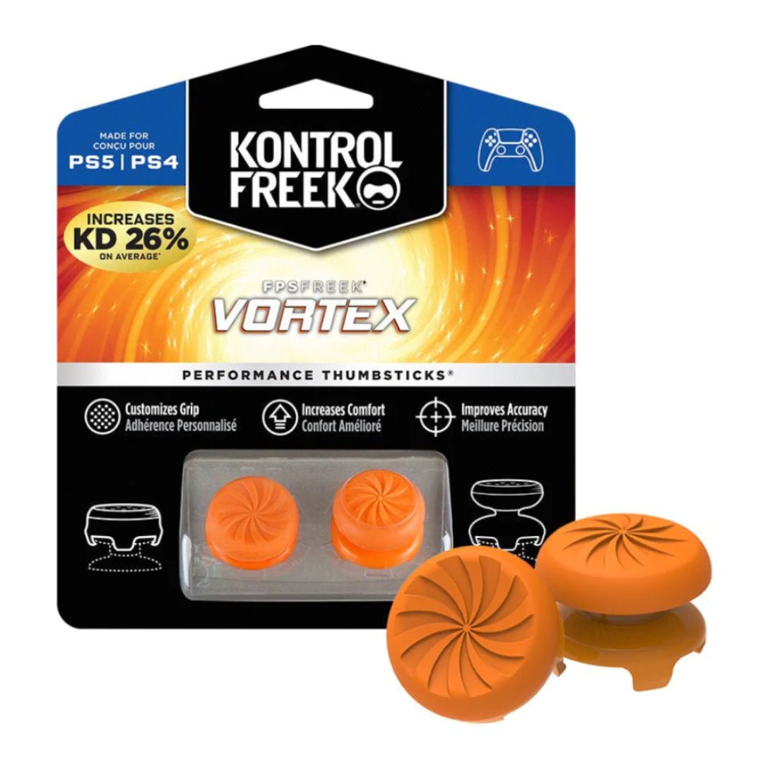 Kontrolfreek FPS Vortex Performance Thumbsticks - PS4/PS5 - أكسسوار - Store 974 | ستور ٩٧٤
