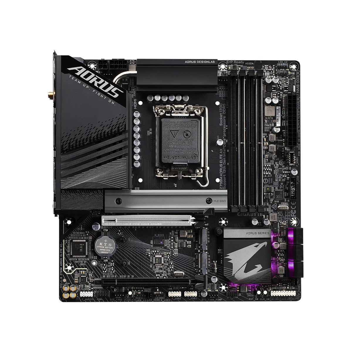 Gigabyte Aorus Z790M Elite AX Wifi DDR5 LGA 1700 Intel Mini-ATX Gaming Motherboard - لوحة الأم - Store 974 | ستور ٩٧٤
