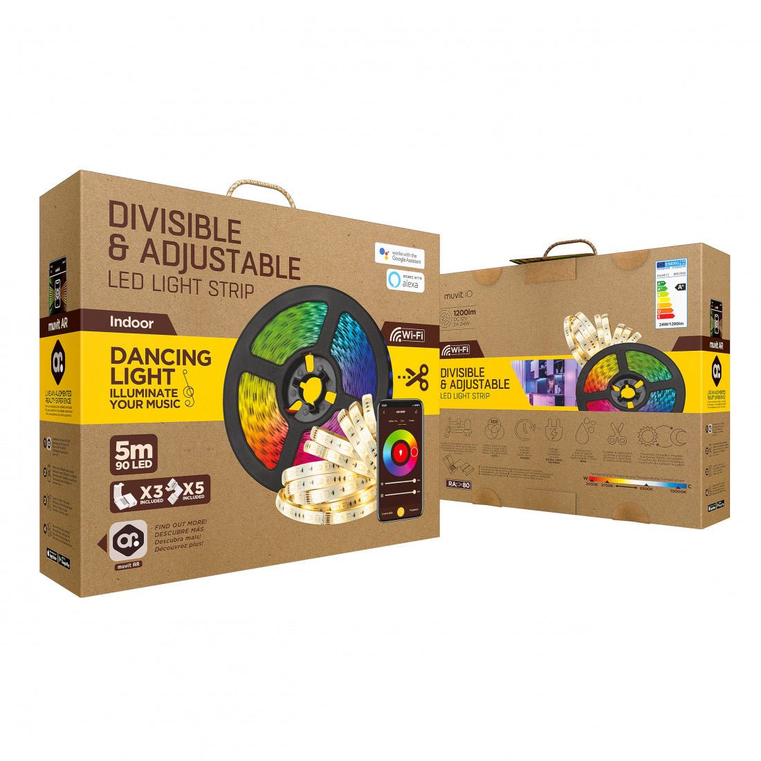 Muvit iO WiFi RGB+CCT LED Strip - 5m - إضاءة - Store 974 | ستور ٩٧٤