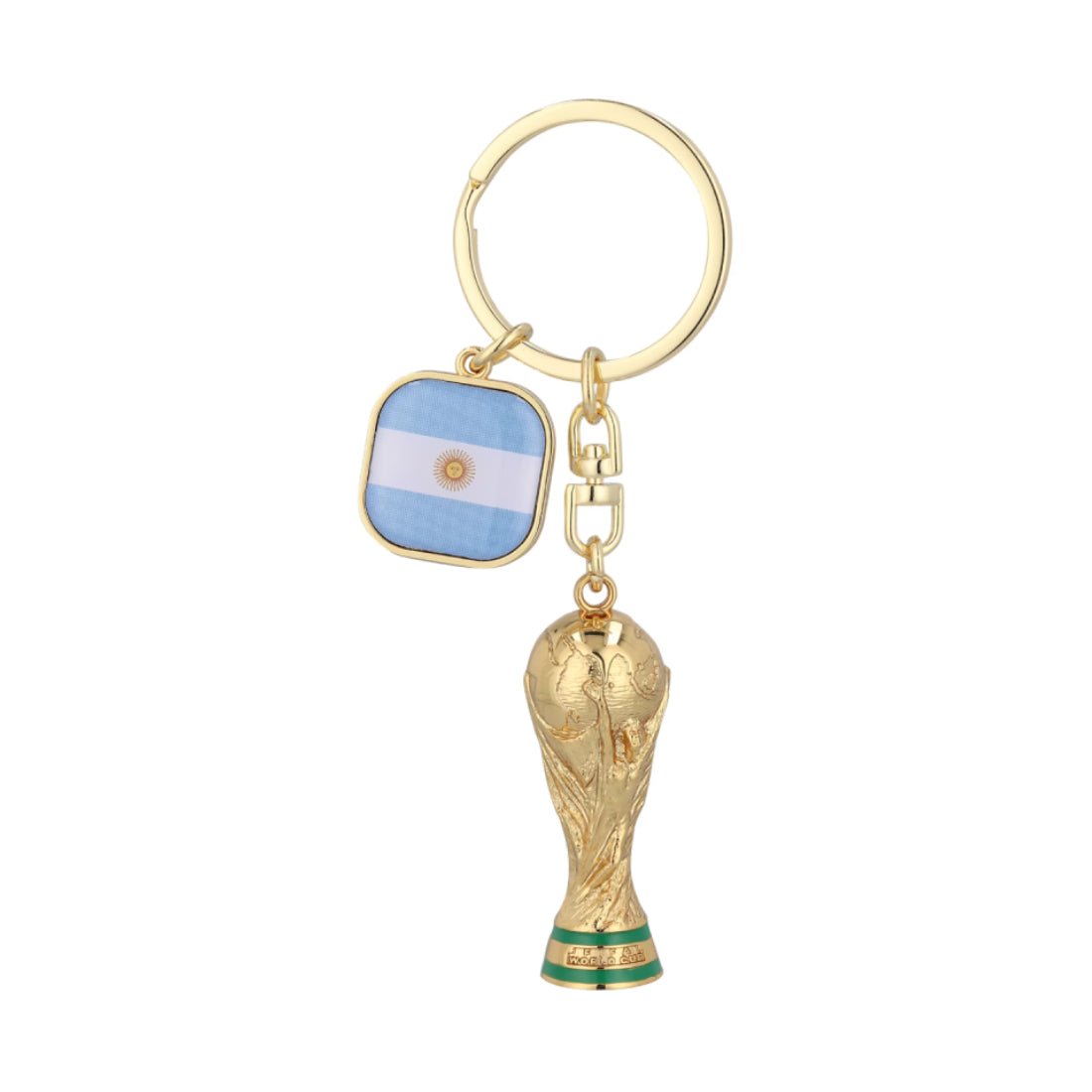 Qlive National Team FIFA World Cup Country Trophy Keychain - Argentina - أكسسوار - Store 974 | ستور ٩٧٤