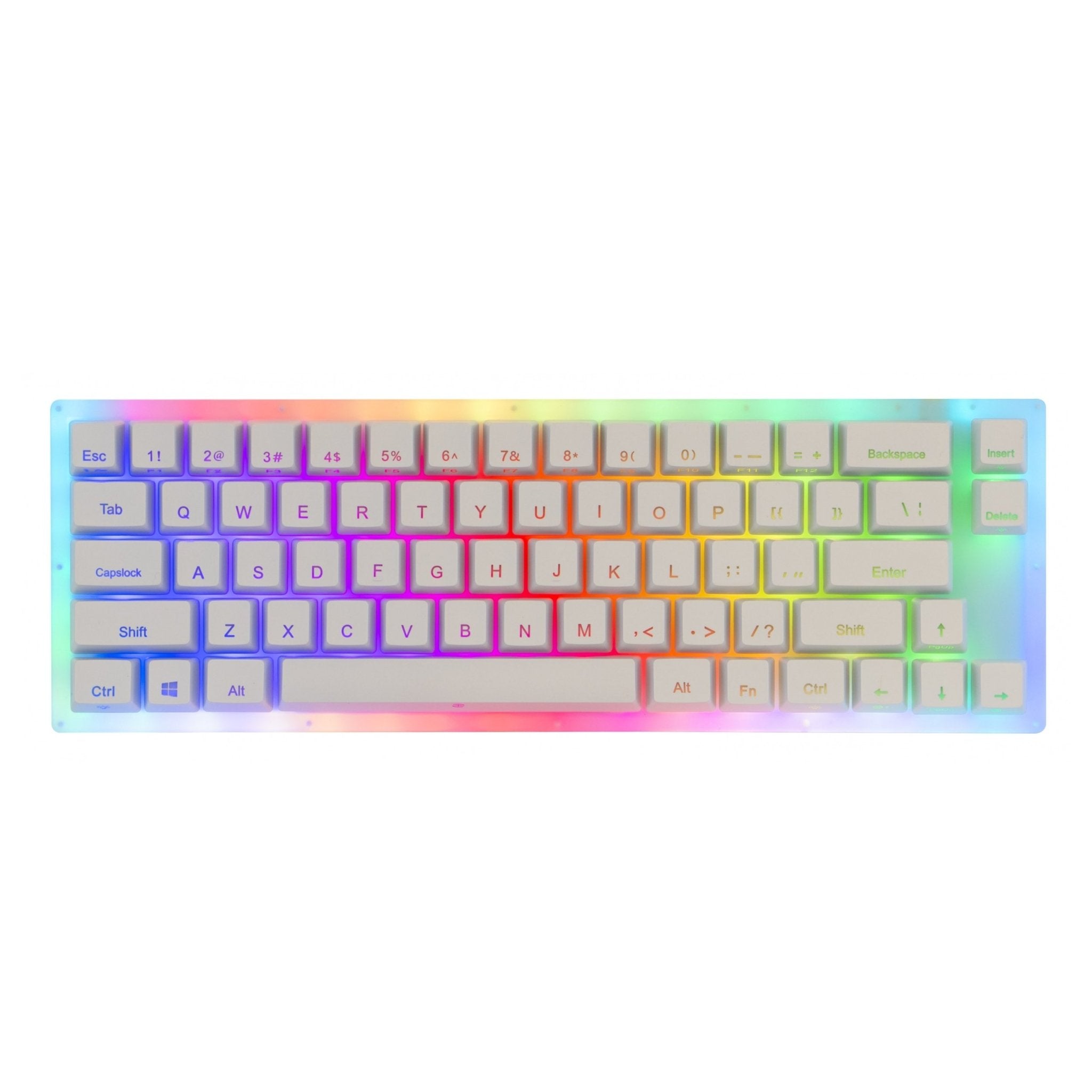 Womier K-66A Mechanical White RGB Keyboard - Brown Switch - Store 974 | ستور ٩٧٤