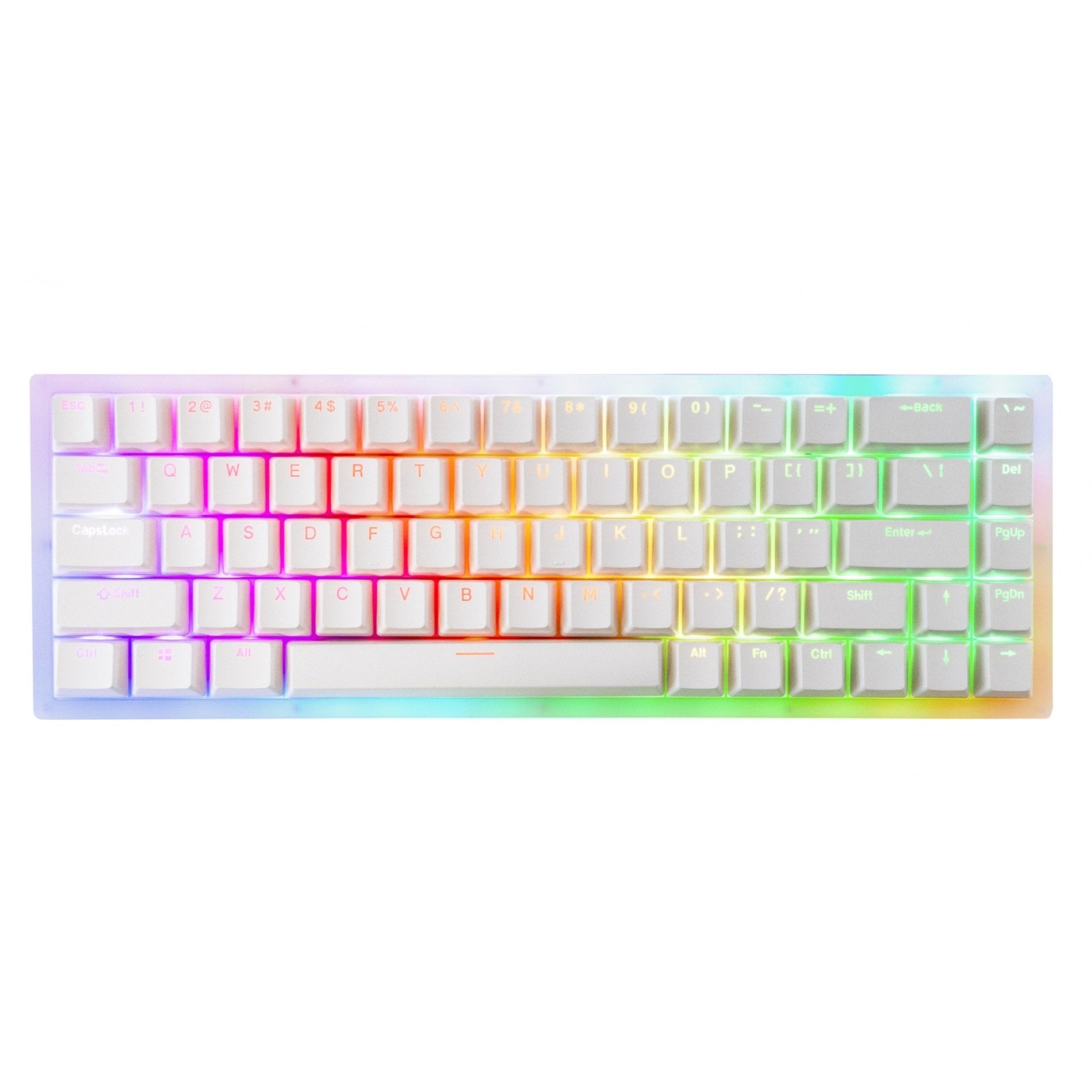 Womier K-68A Mechanical White RGB Keyboard - Brown Switch - Store 974 | ستور ٩٧٤