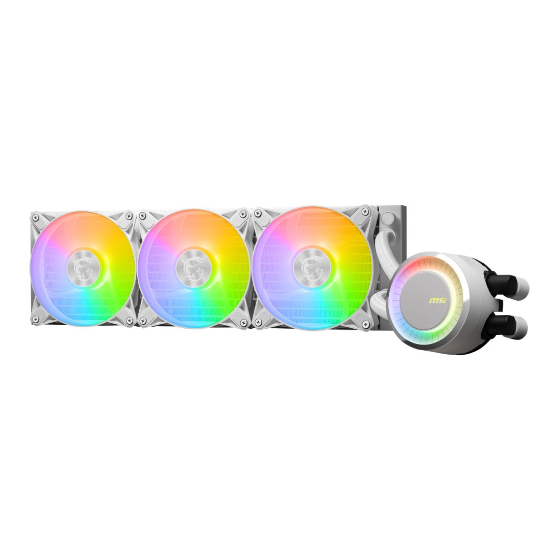 MSI Mag Coreliquid E360 360mm AIO Cowner Cooler - White - Mamberd MSI Mag Coreliquid E360 360mm AIO Cowner Cooler - White - Mamberd