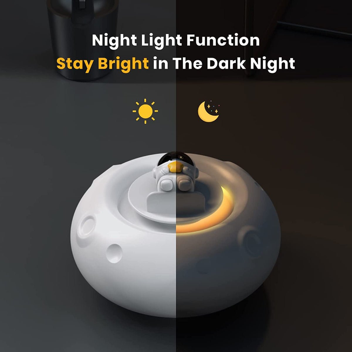 Astronaut Night Light Air Diffuser - مرطّب جو Astronaut Night Light Air Diffuser - مرطّب جو