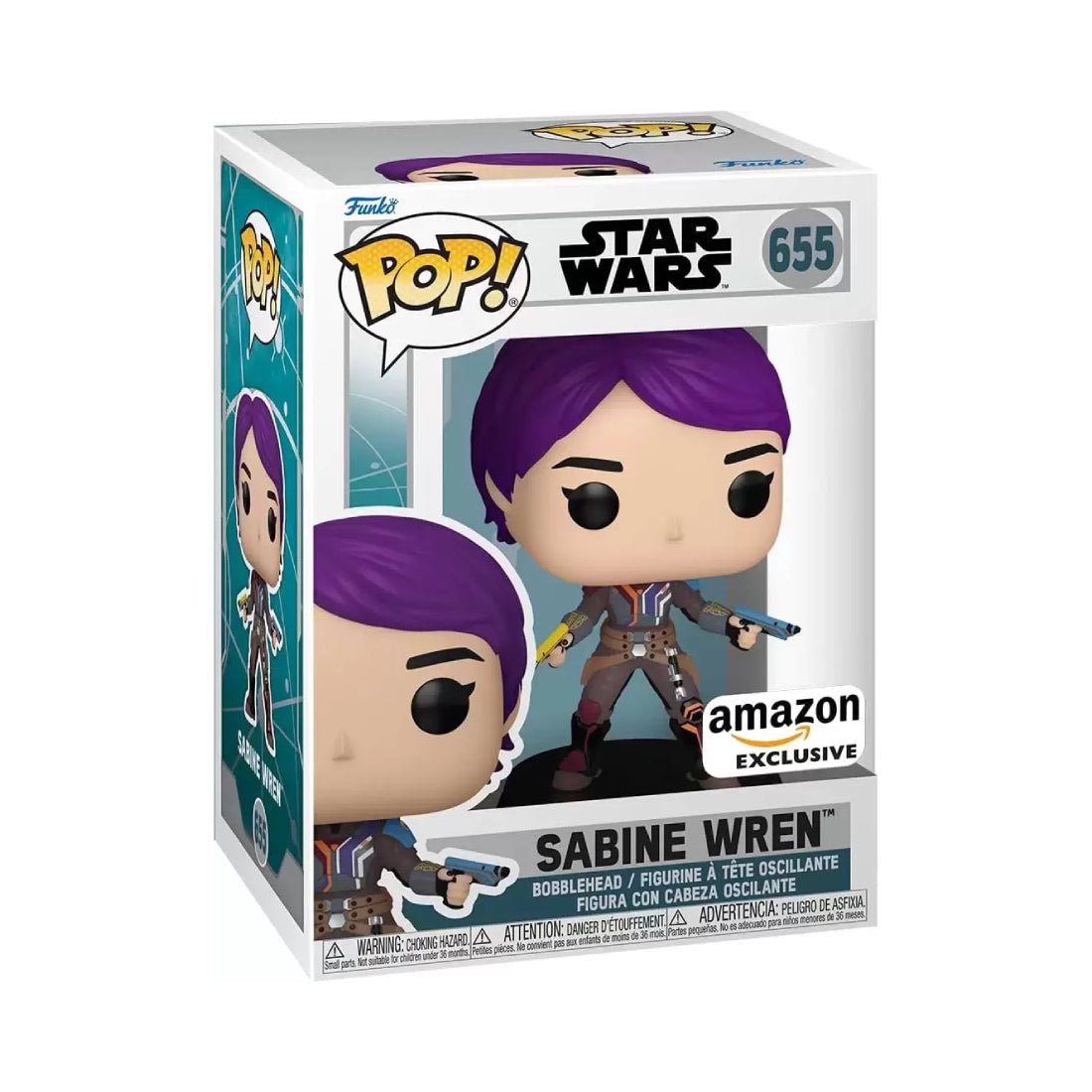 Funko Pop! Star Wars: Ahsoka - Sabine Wren (Exc) #655 - دمية Funko Pop! Star Wars: Ahsoka - Sabine Wren (Exc) #655 - دمية