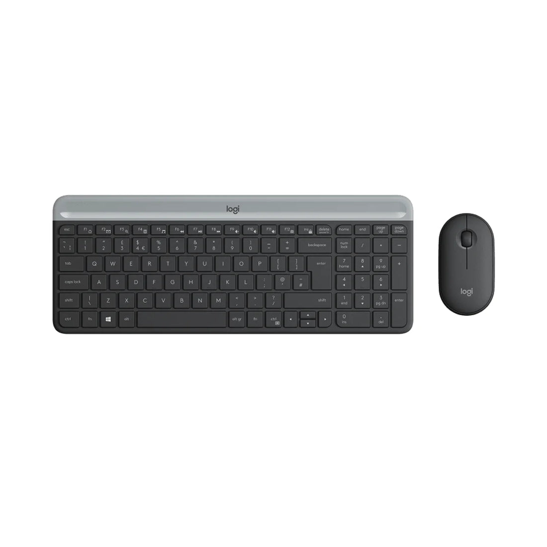 Logitech Slim Wireless Keyboard And Mouse Combo MK470 - Graphite - لوحة مفاتيح و فأرة Logitech Slim Wireless Keyboard And Mouse Combo MK470 - Graphite - لوحة مفاتيح و فأرة