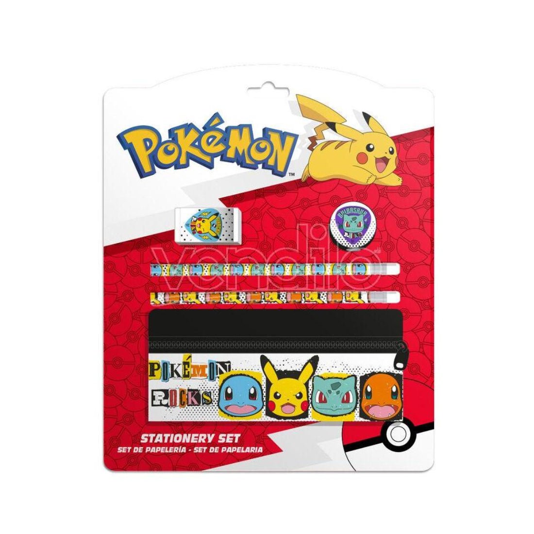 Pokémon Stationery Set With Pencil Case - أدوات مدرسية Pokémon Stationery Set With Pencil Case - أدوات مدرسية