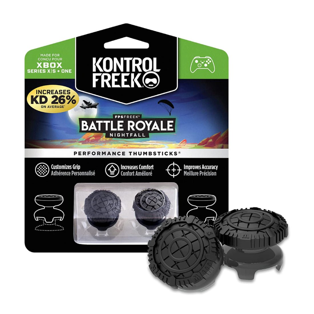 KontrolFreek FPS Freek Battle Royale: Nightfall Performance Thumbsticks for Xbox One & Series X/S - أكسسوار - Store 974 | ستور ٩٧٤
