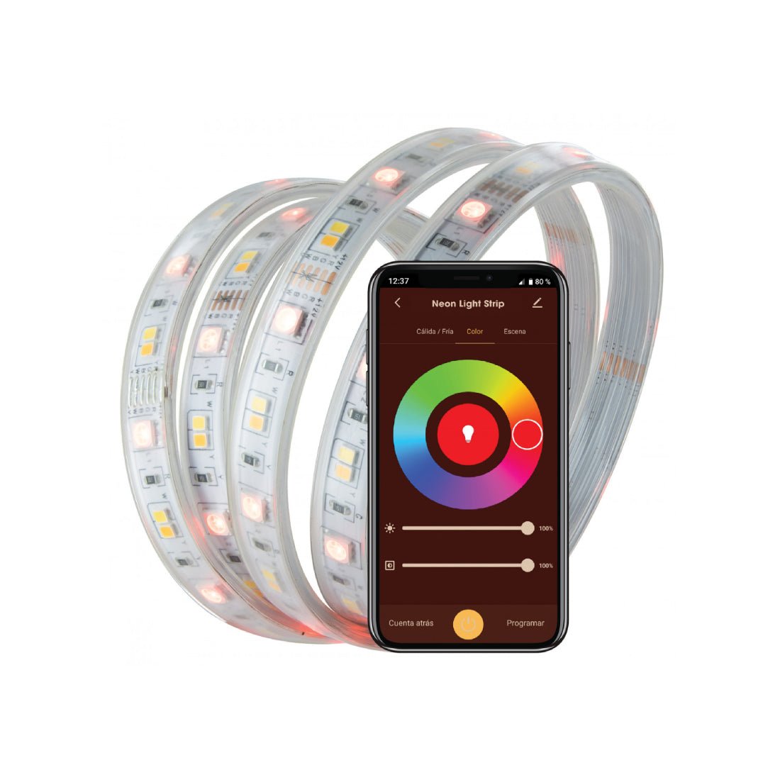 Muvit iO WiFi RGB+CCT LED Strip - 5m - إضاءة - Store 974 | ستور ٩٧٤