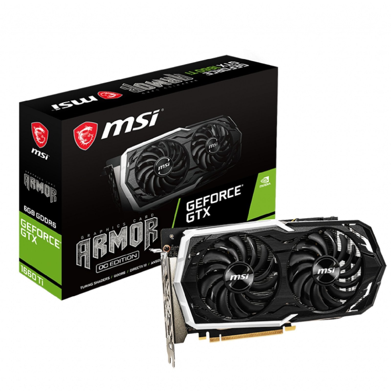 MSI GeForce GTX 1660 Ti Armor 6G OC Edition GPU - Store 974 | ستور ٩٧٤