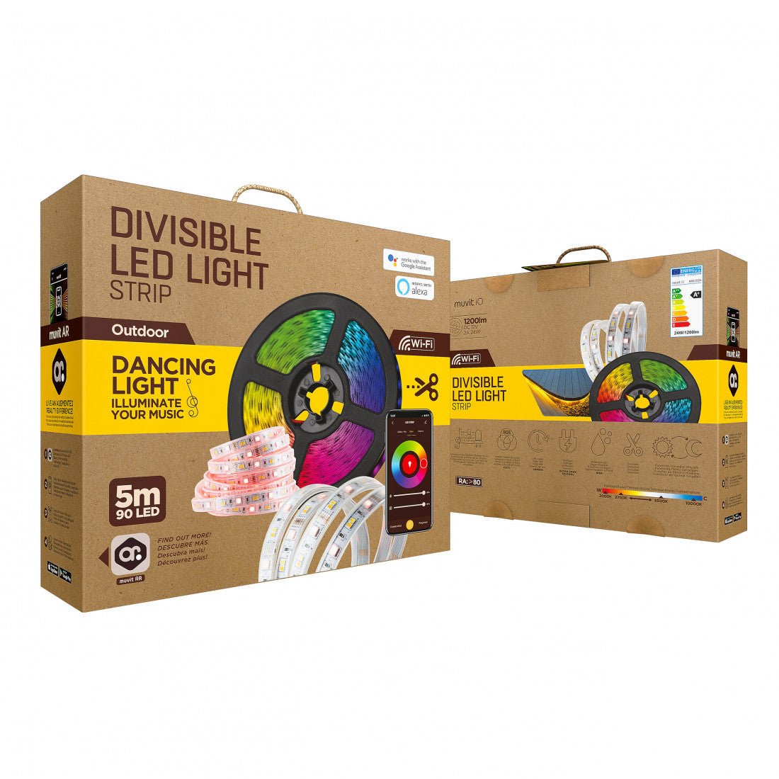 Muvit iO WiFi RGB+CCT LED Strip - 5m - إضاءة - Store 974 | ستور ٩٧٤