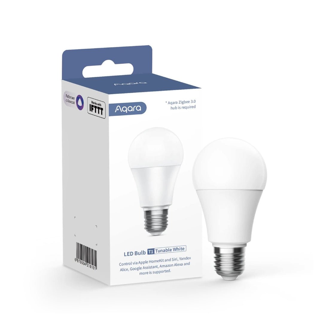 Aqara Smart LED Bulb T1 - White - إضاءة - Store 974 | ستور ٩٧٤
