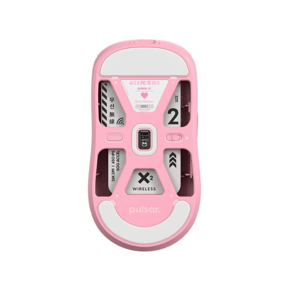 Pulsar X2 Wireless Gaming Mouse - Pink - فأرة - Store 974 | ستور ٩٧٤