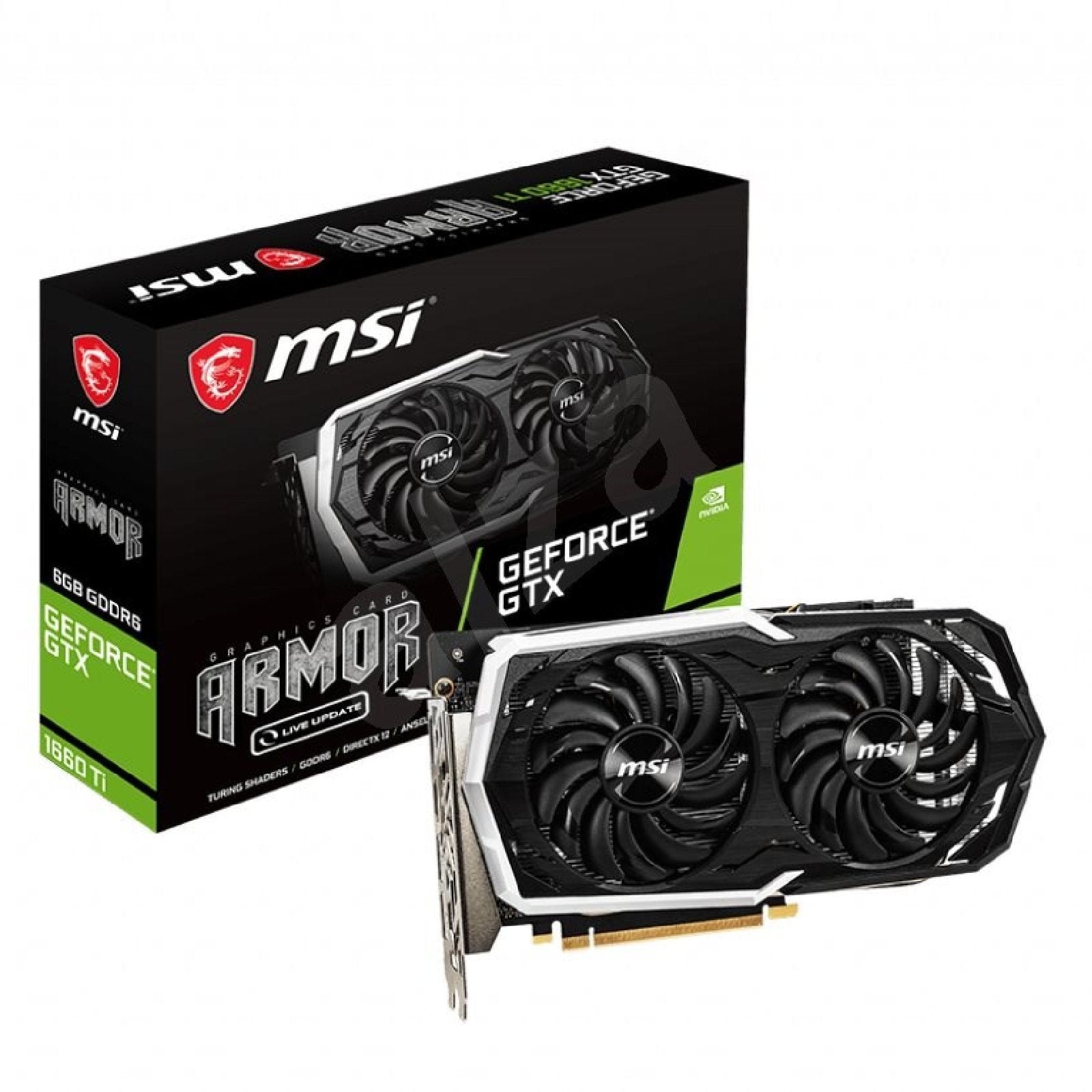 MSI GeForce GTX 1660Ti Armor 6GB GDDR6 GPU - Store 974 | ستور ٩٧٤