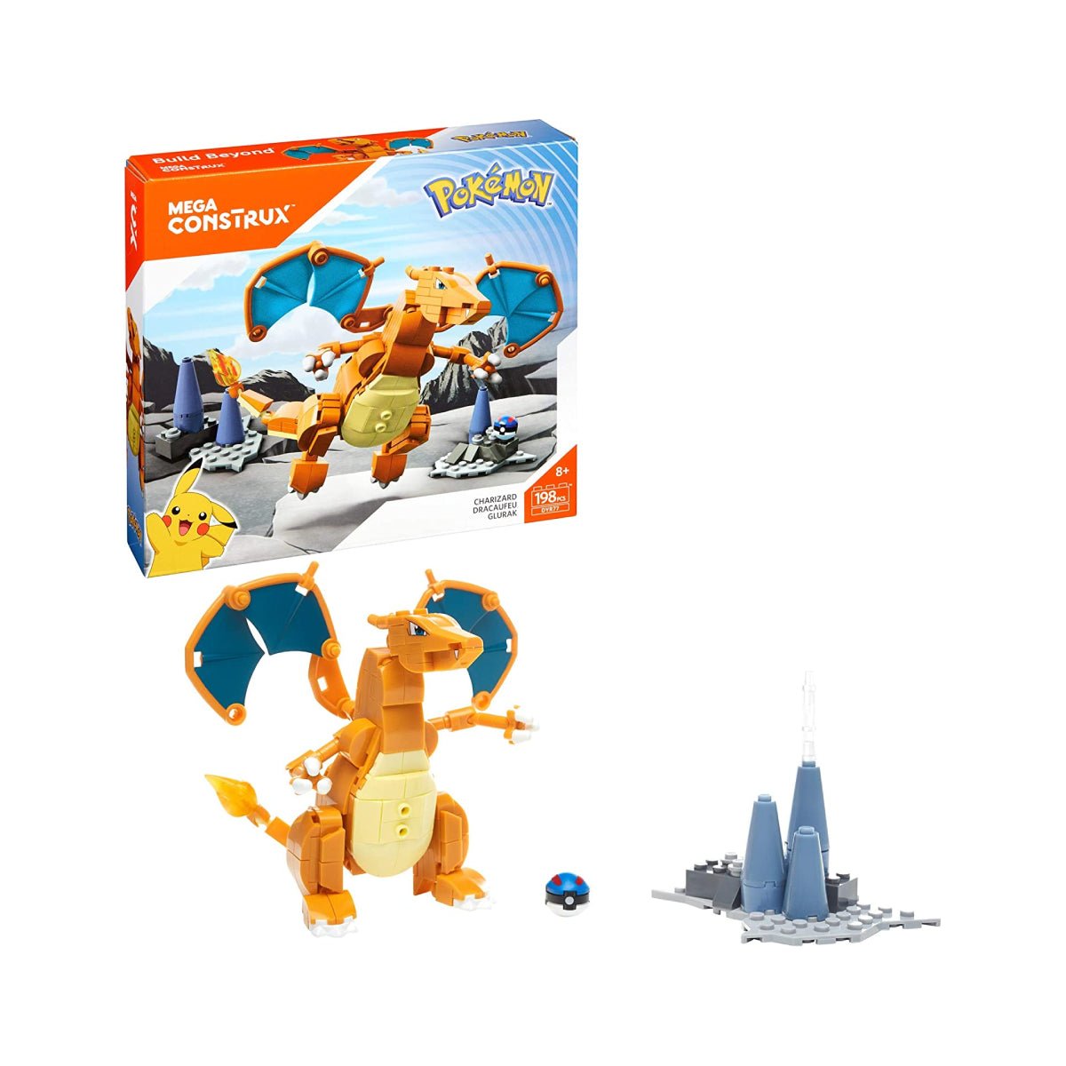 Mega Construx Pokemon Charizard Construction Set - بوكيمون Mega Construx Pokemon Charizard Construction Set - بوكيمون