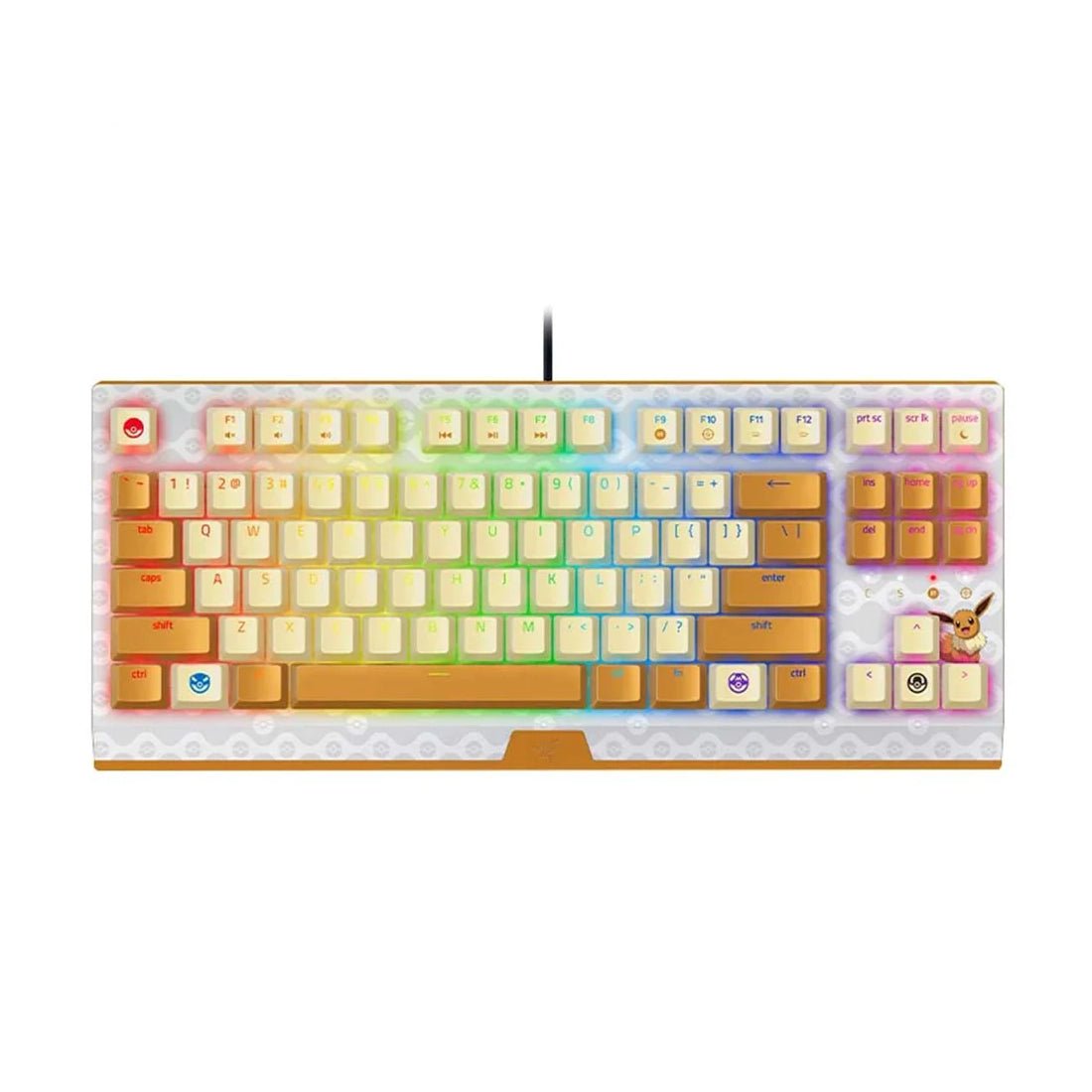 Razer x Pokémon Eevee Blackwidow V3 Mechanical Gaming Wired Keyboard - لوحة مفاتيح - Store 974 | ستور ٩٧٤